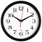 Black Wall Clock Silent Non Ticking 10 Inch Quality Quartz Battery Operated Round Easy to Read Home/Office/Kitchen/Classroom/School Clock Sweep Movement